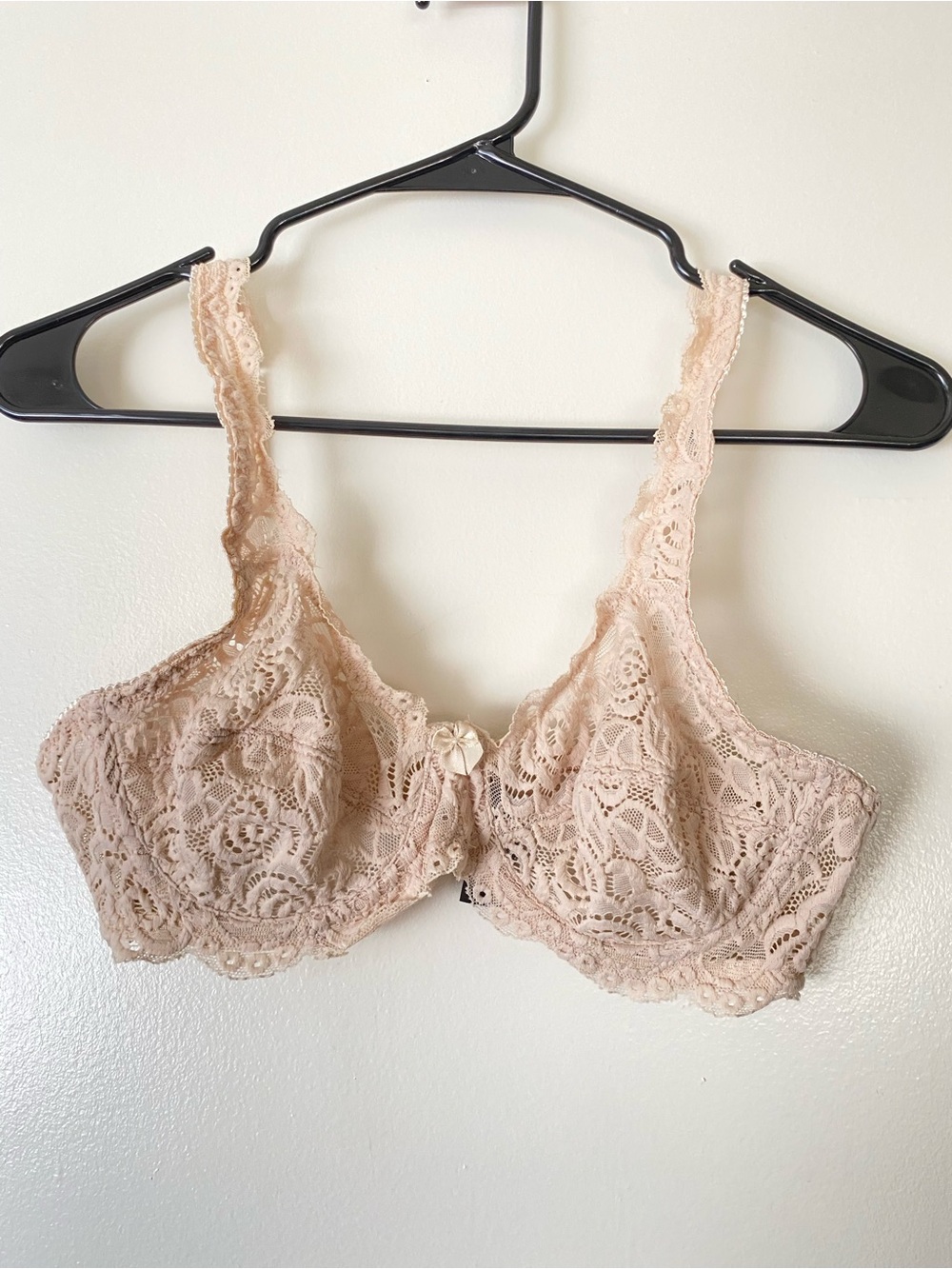 Smart & Sexy Signature Cream Lace Unlined Lace Underwired Support Bra Size 36B